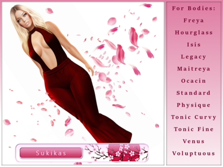 Second Life Marketplace - Jule Red Body Suit